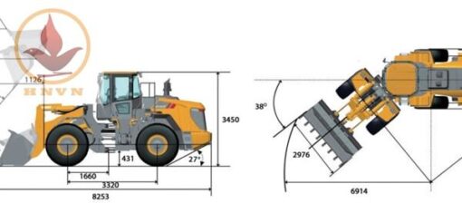 Máy xúc lật LiuGong CLG856H gầu 3m3 đến 4.7m3-7