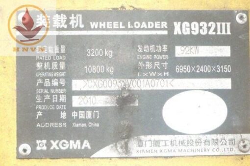 Máy xúc lật XG932III gầu 2m3-2