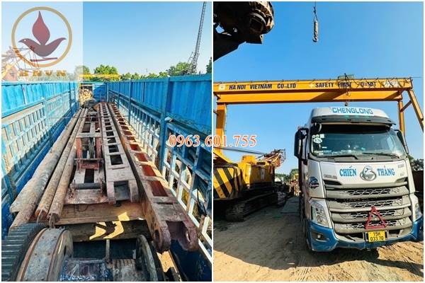 Cho Thuê Máy Khoan Đập Cáp thi công cọc D1200 tại Núi Thành, Quảng Nam