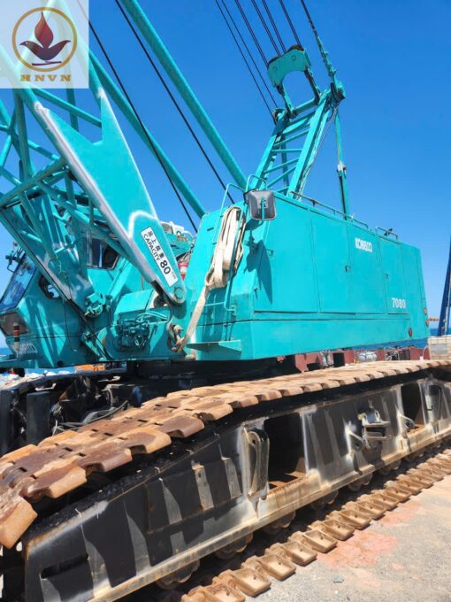 Cẩu xích Kobelco 7080 trọng tải 80 tấn, năm sản xuất 1995