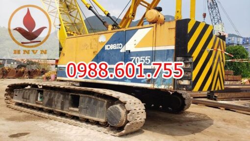 Cẩu bánh xích kobelco 7055-1 sản xuất năm 1993