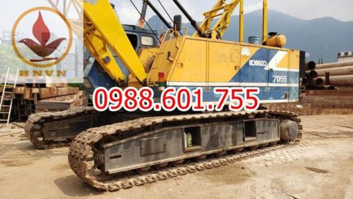 Cẩu bánh xích kobelco 7055-1 sản xuất năm 1993