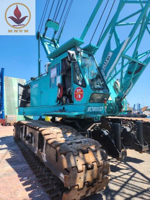 Cẩu bánh xích Kobelco 7080 trọng tải 80 tấn, sản xuất năm 1990
