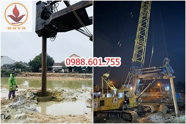Máy khoan cọc nhồi trong thi công nền móng