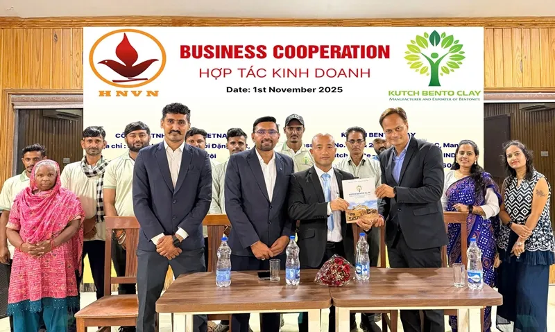Hanoi Vietnam Foundation Construction Hợp Tác Chiến Lược Với Kutch Bento Clay – Nhà Sản Xuất Bentonite Hàng Đầu Ấn Độ