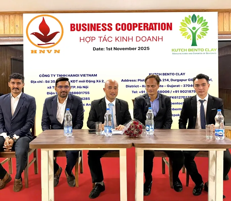 Hanoi Vietnam Foundation Construction Hợp Tác Chiến Lược Với Kutch Bento Clay – Nhà Sản Xuất Bentonite Hàng Đầu Ấn Độ