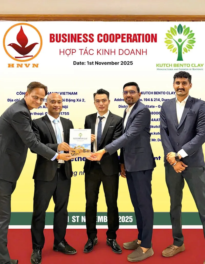 Hanoi Vietnam Foundation Construction Hợp Tác Chiến Lược Với Kutch Bento Clay – Nhà Sản Xuất Bentonite Hàng Đầu Ấn Độ