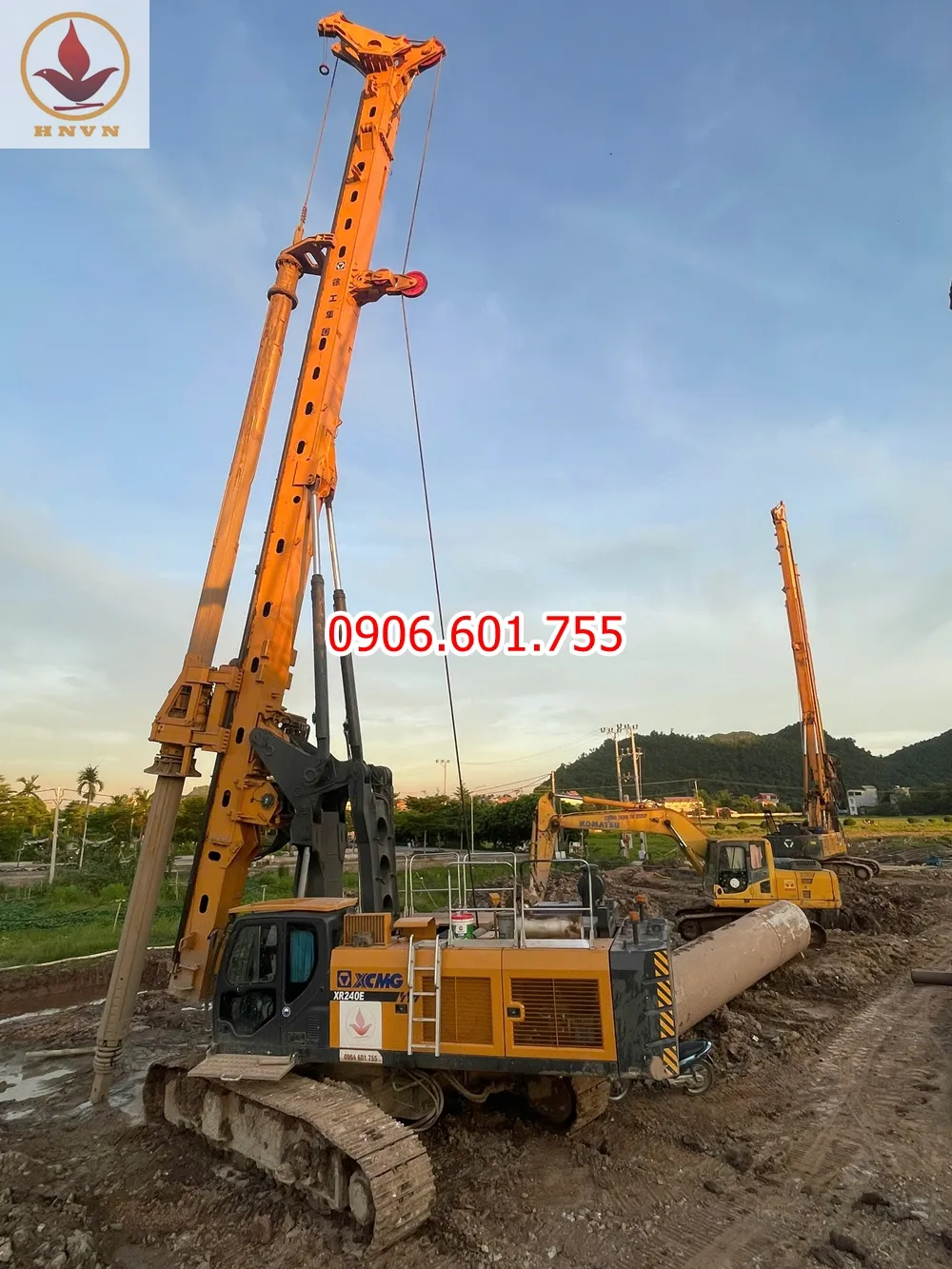 Máy Khoan Cọc Nhồi XR240E – Đã Kiểm Chứng Thực Tế Tại Dự Án Hà Nam