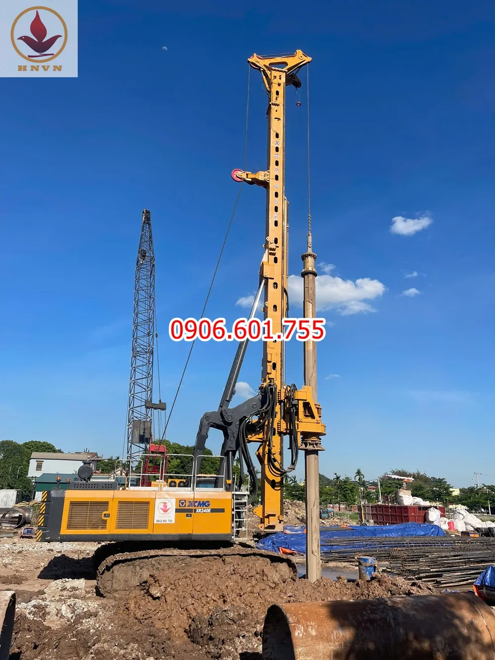 Máy Khoan Cọc Nhồi XR240E – Đã Kiểm Chứng Thực Tế Tại Dự Án Hà Nam