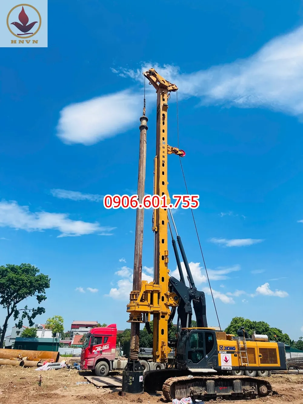 Máy Khoan Cọc Nhồi XR240E – Đã Kiểm Chứng Thực Tế Tại Dự Án Hà Nam