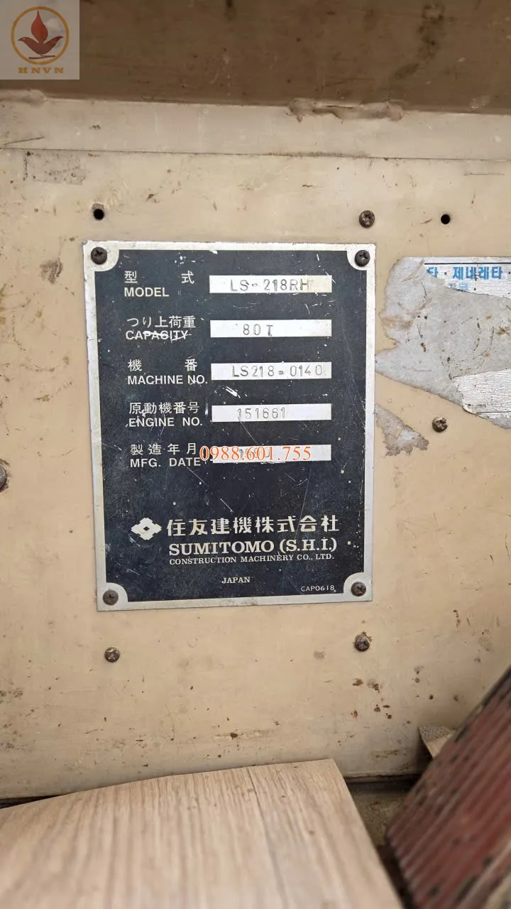 Cùng là Sumitomo 80 tấn, nhưng có bác chủ tịch lại chọn mua LS218RH-5 thay vì SC800 là vì sao?