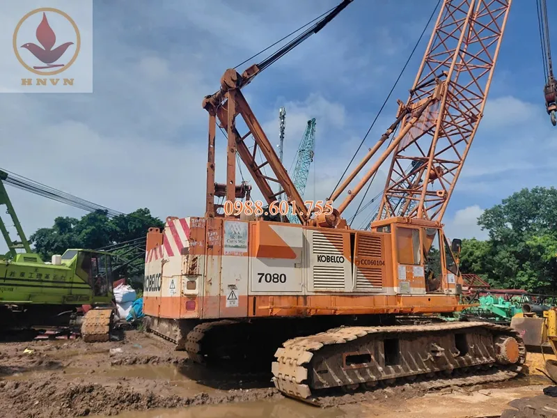KOBELCO 7080 ĐỜI 1994 – CẨU BÁNH XÍCH 80 TẤN SẴN BÃI